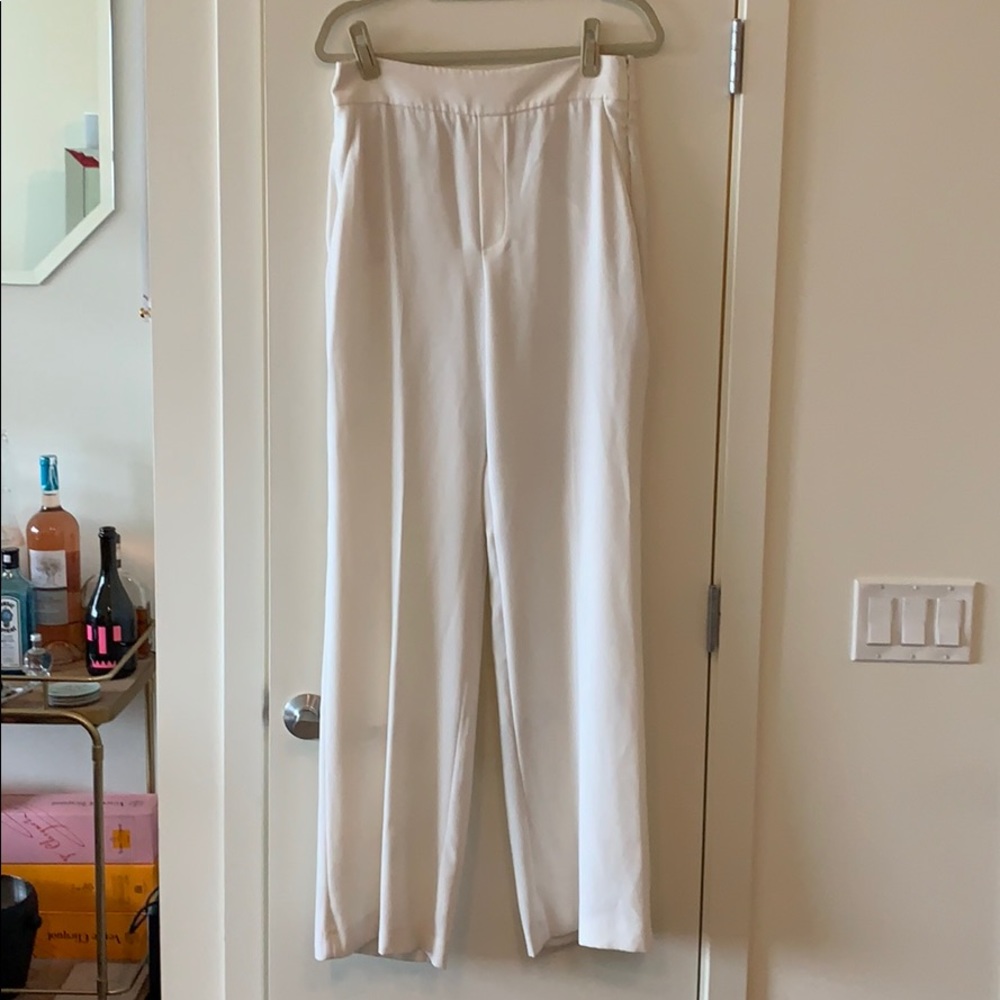 Zara high-waisted flared trousers